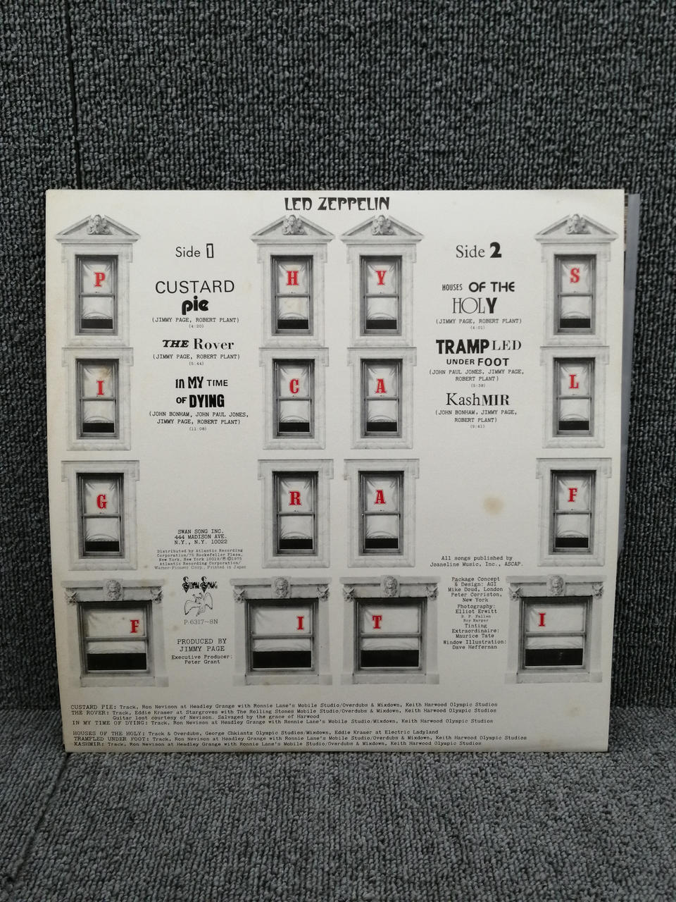 SWAN SONG LED ZEPPELIN/PHYSICAL GRAFFITI P-6317/8N