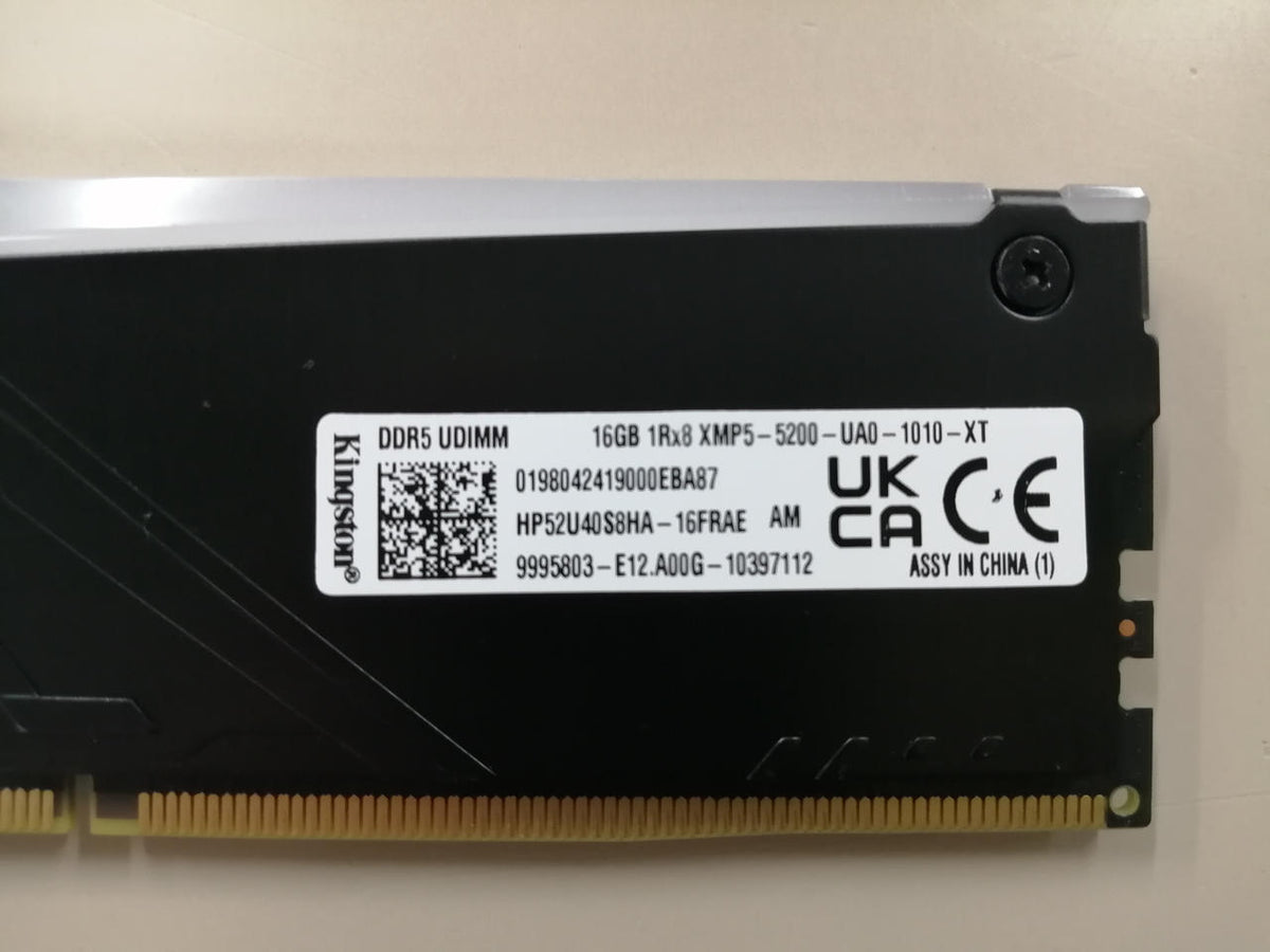 KINGSTON DDR5 Memory 16GB 16GB 1RX8 XMP5-5200