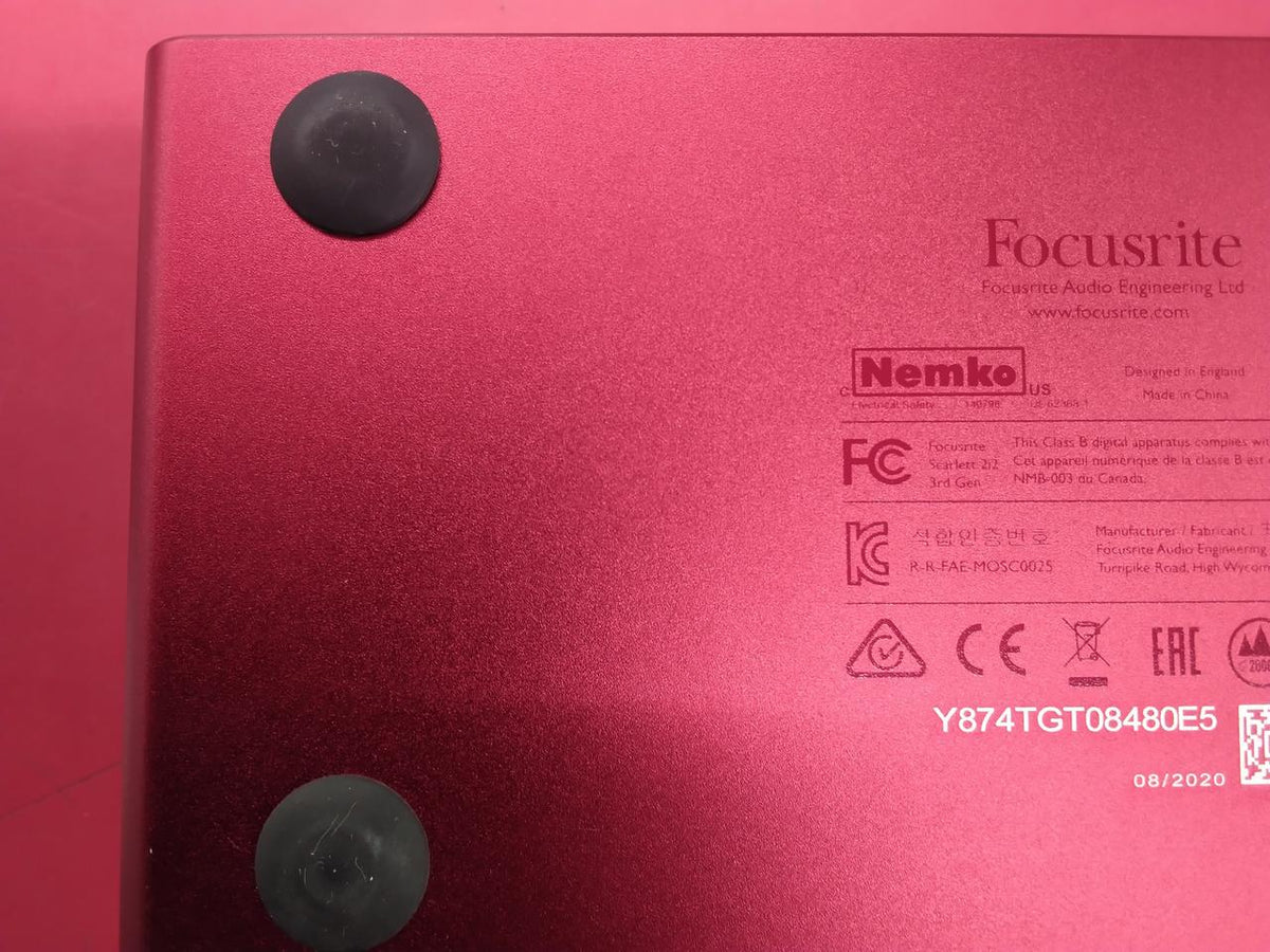 FOCUSRITE Audio Interface: SCARLETT2I2 GEN3
