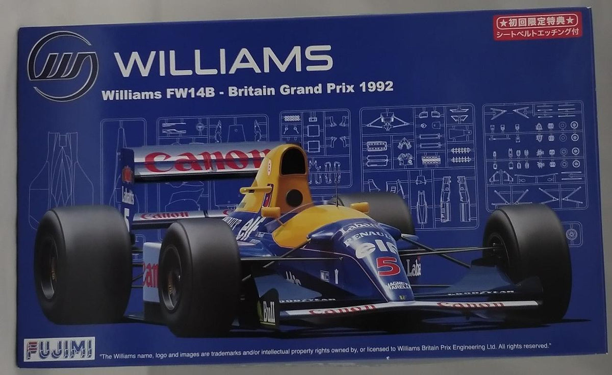 FUJIMI Williams-Renault FW14B 1992 1/20 WILLIAMS FW14B