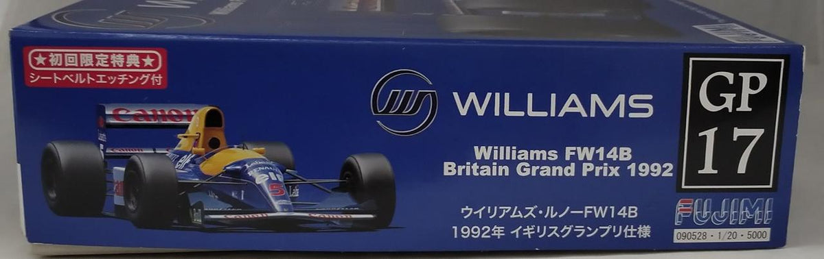 FUJIMI Williams-Renault FW14B 1992 1/20 WILLIAMS FW14B