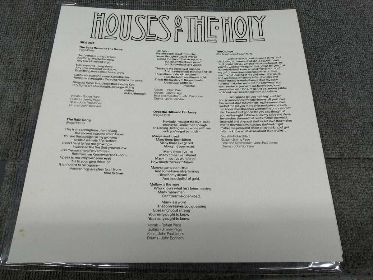 ATLANTIC LED ZEPPELIN/HOUSES OF THE HOL P-10107A