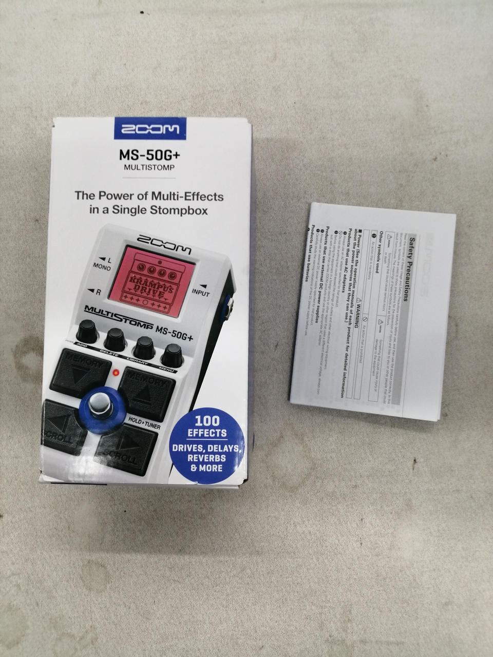 ZOOM Multi-Effects Pedal MS-50G+