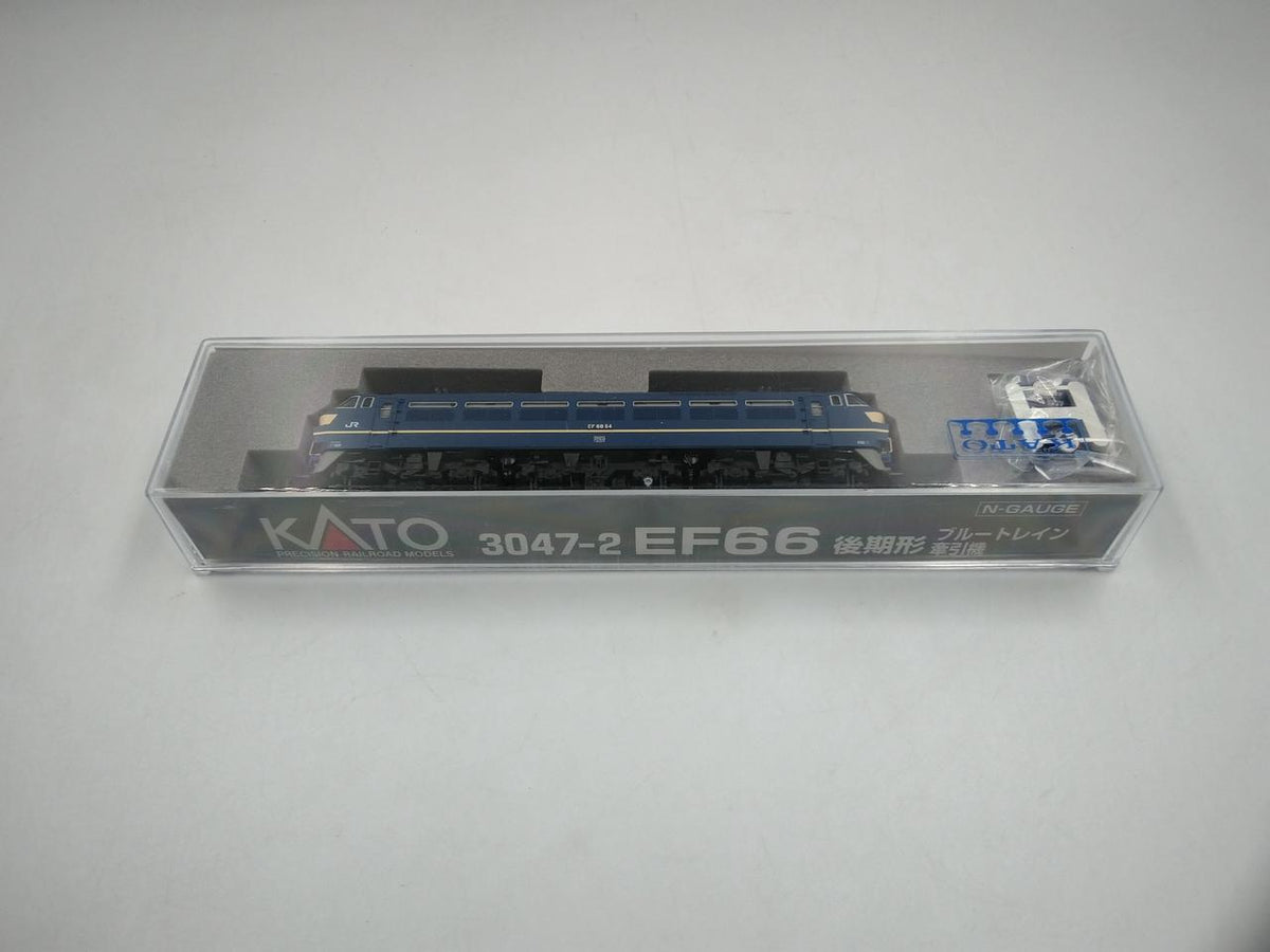 KATO N Gauge EF66 Late Model Blue Train Towing Aircraft - Banzai Thrifting | BanzaiHobby