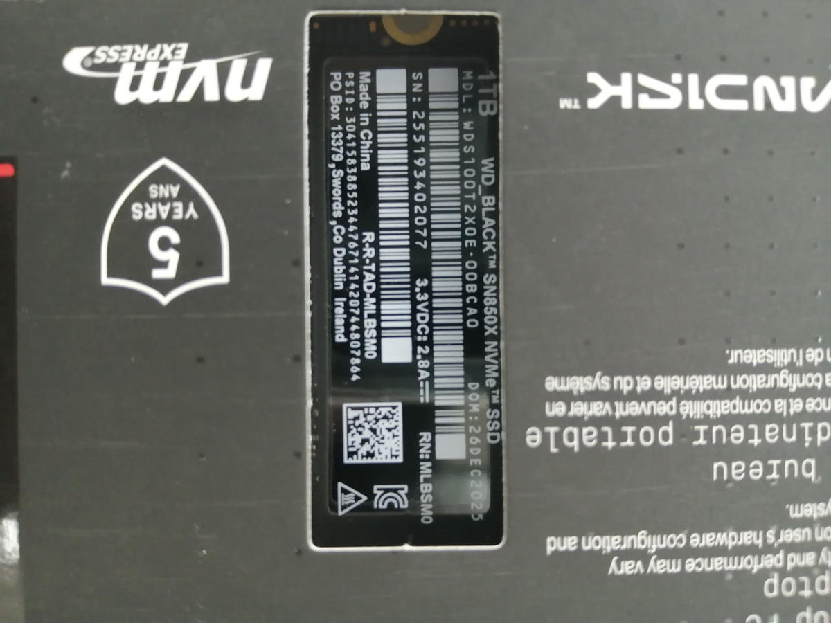 SANDISK SSD WDS100T2X0E - Banzai Thrifting | BanzaiHobby