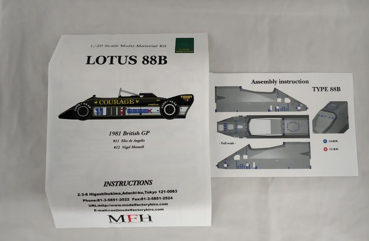 MFH LOUTUS 88B 1981 1/20 Lotus 88B 1981 BRITISH GP - Banzai Thrifting | BanzaiHobby