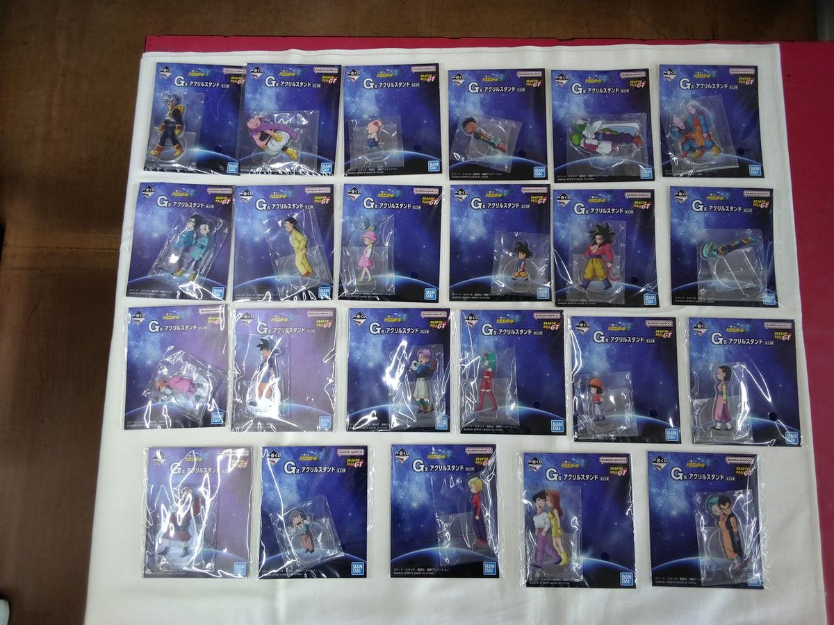 BANDAI Ichiban Kuji Dragon Ball GT G Prize Acrylic Stand Complete Set of 23 Types - Banzai Thrifting | BanzaiHobby