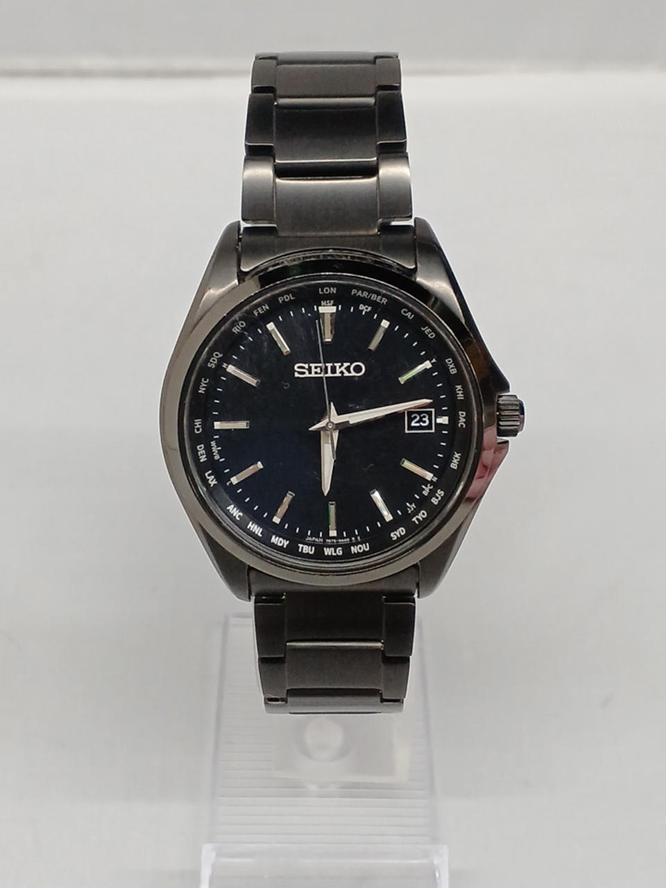 SEIKO Solar Radio-Controlled Wristwatch SBTM333 - Banzai Thrifting | BanzaiHobby