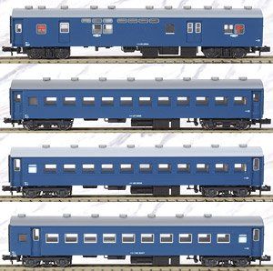 KATO 10-034-1 Old Passenger Car Set (Blue) (4-Car Set) - BanzaiHobby