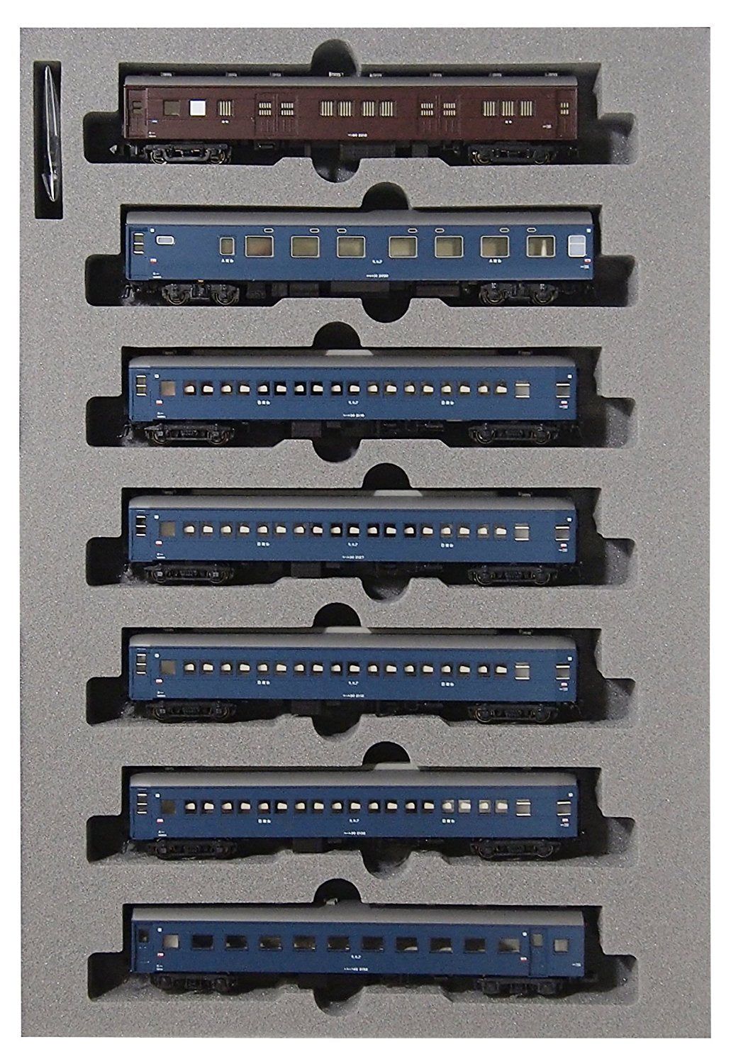 KATO 10-1387 Sleeper Express [Tsurugi] (Basic 7-Car Set) - BanzaiHobby