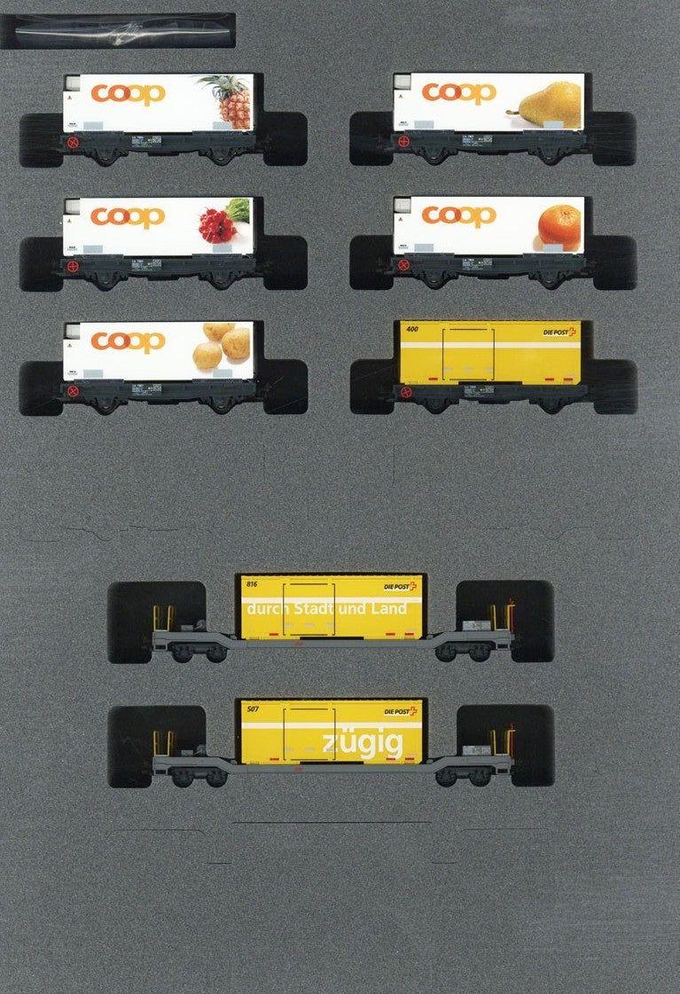 KATO 10-1731 Rhatische Bahn Container Freight Train (8 - BanzaiHobby
