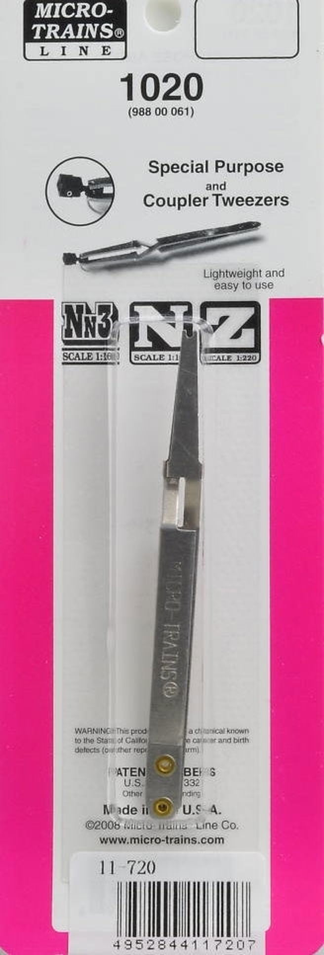 KATO 11-720 Cross Pincette (Special Purpose and Coupler Tweezers) - BanzaiHobby