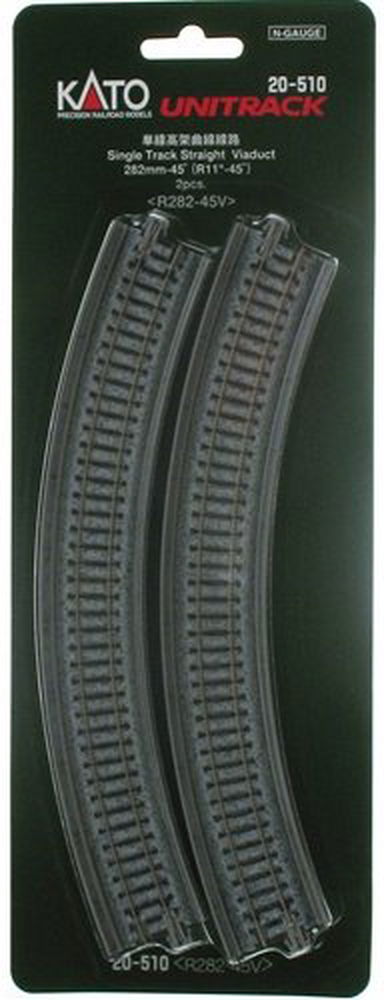 KATO 20-510 282mm 11" Radius 45-Degree Viaduct (2) - BanzaiHobby