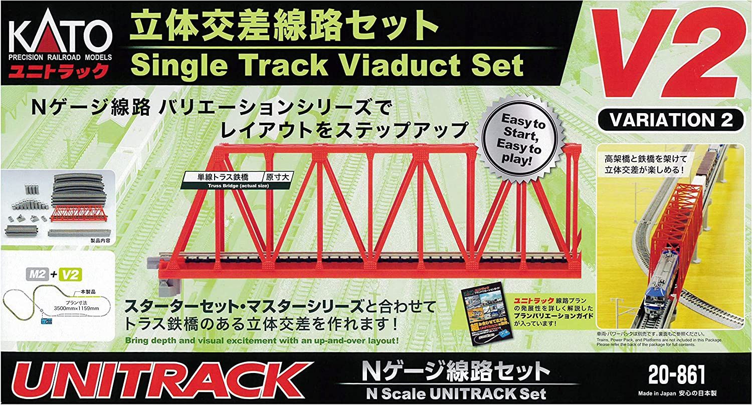 KATO 20-861 Unitrack [V2] Single Track Viaduct Set (Variation 2) - BanzaiHobby