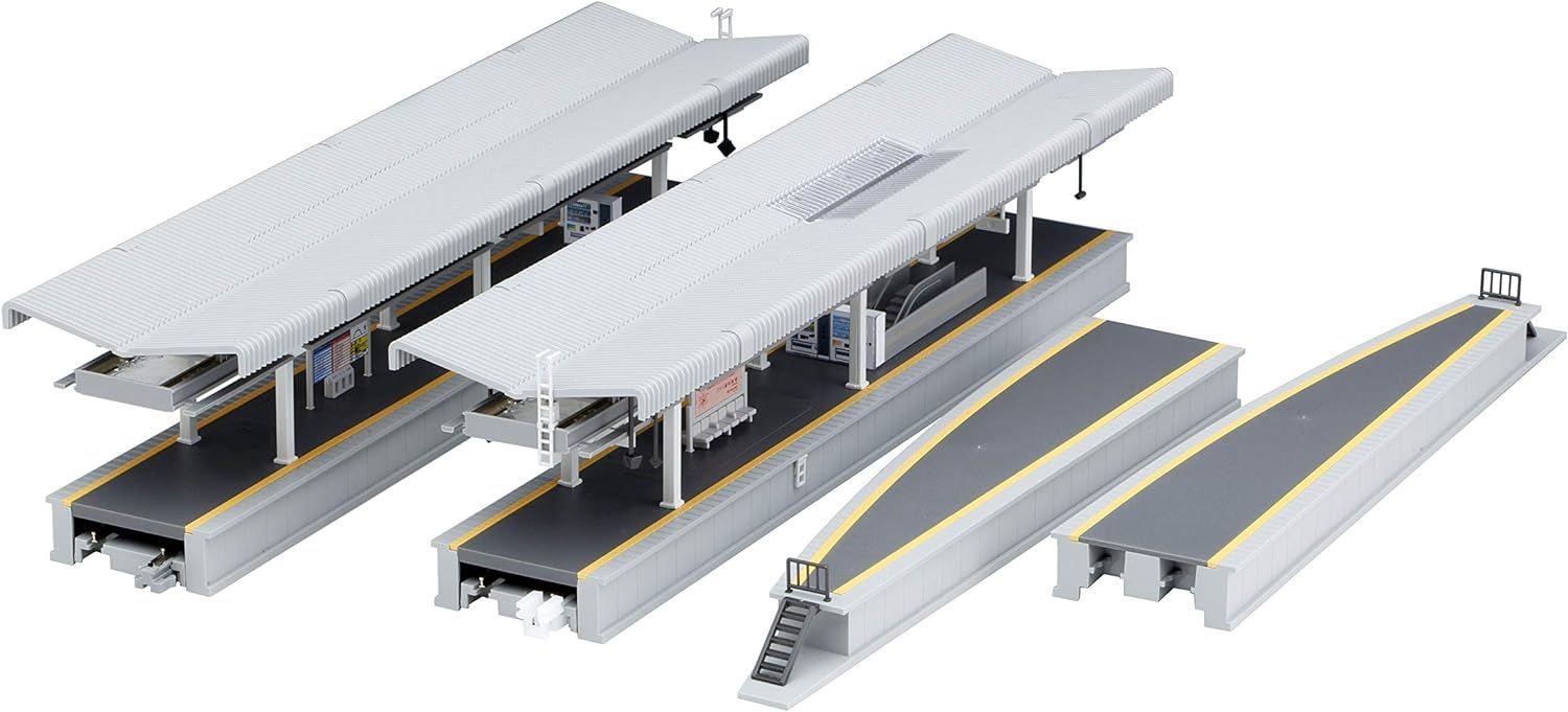 KATO 23-160 Kato Suburban Type Platform DX Island Platform Set - BanzaiHobby