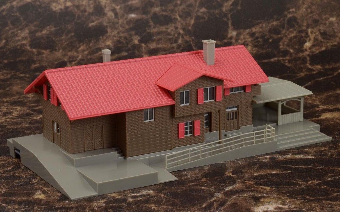 KATO 23-245A Swiss Alps Station, Brown (Glacier Express - BanzaiHobby
