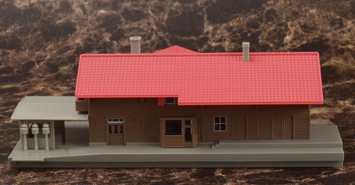 KATO 23-245A Swiss Alps Station, Brown (Glacier Express - BanzaiHobby