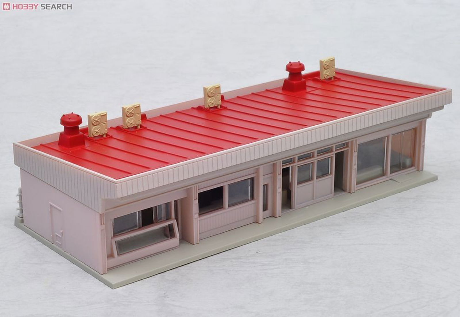 KATO 23-408A DioTown Small Strip Mall, Red - BanzaiHobby