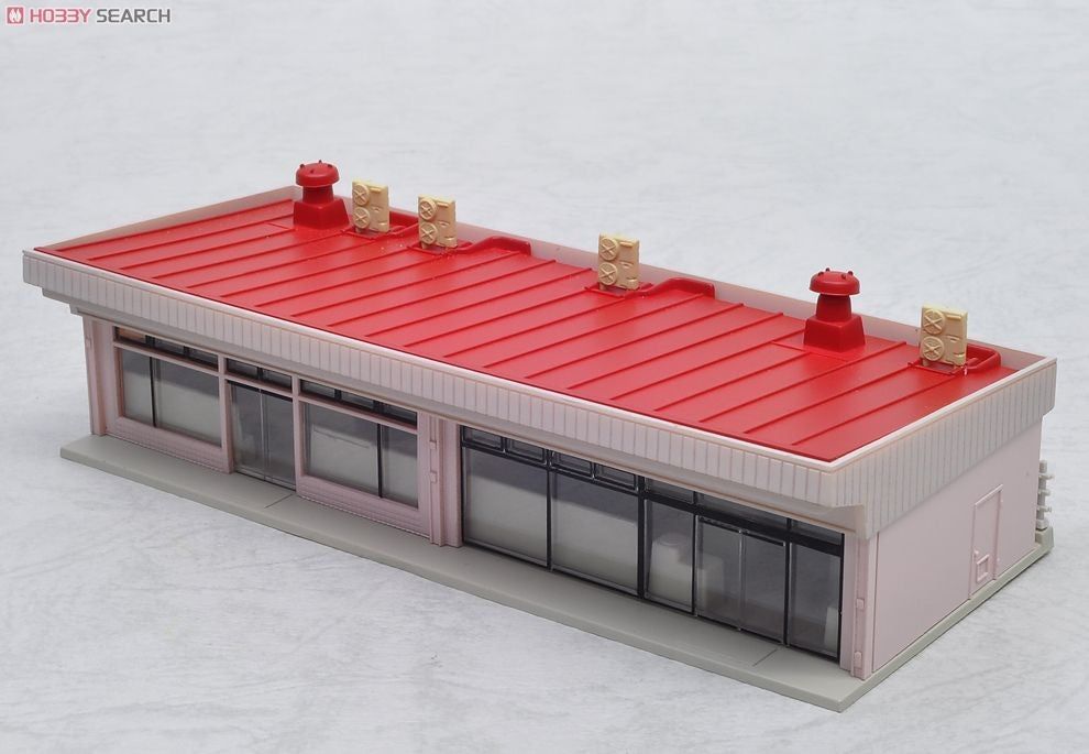 KATO 23-408A DioTown Small Strip Mall, Red - BanzaiHobby