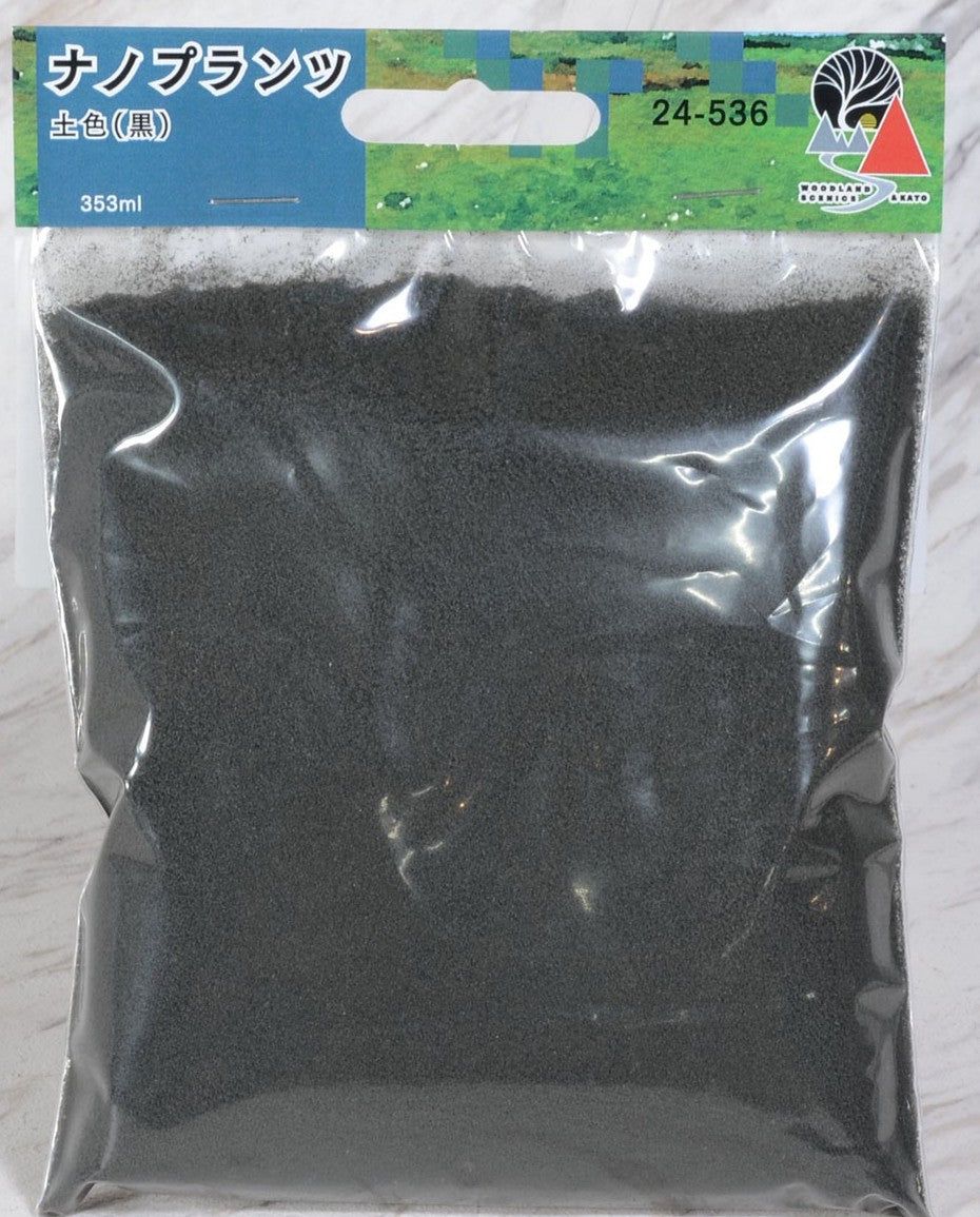 KATO 24-536 [Diorama Material] Nano Plants (Turf) Soil Color Black (S - BanzaiHobby