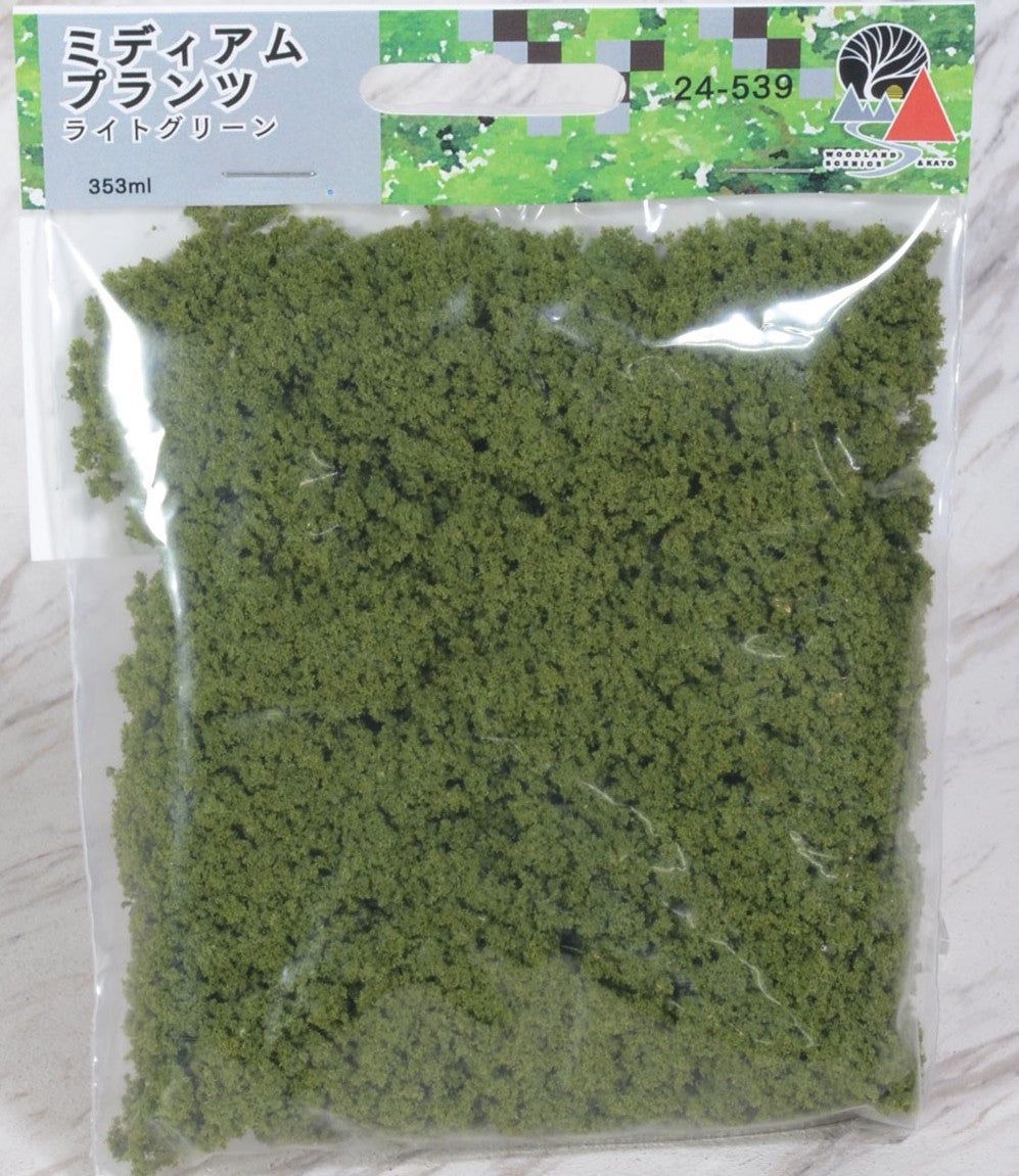KATO 24-539 [Diorama Material] Medium Plants (Underbrush) Light Green - BanzaiHobby