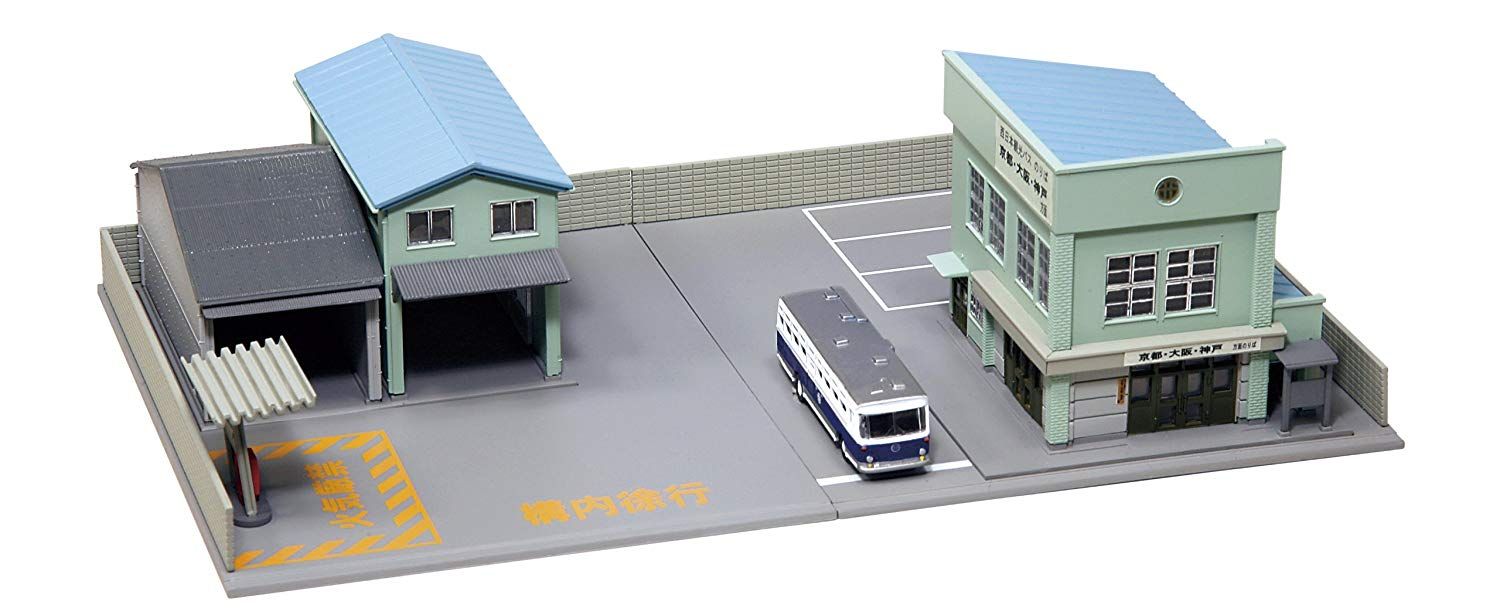 KATO DioTown Bus Terminal (Green) - BanzaiHobby