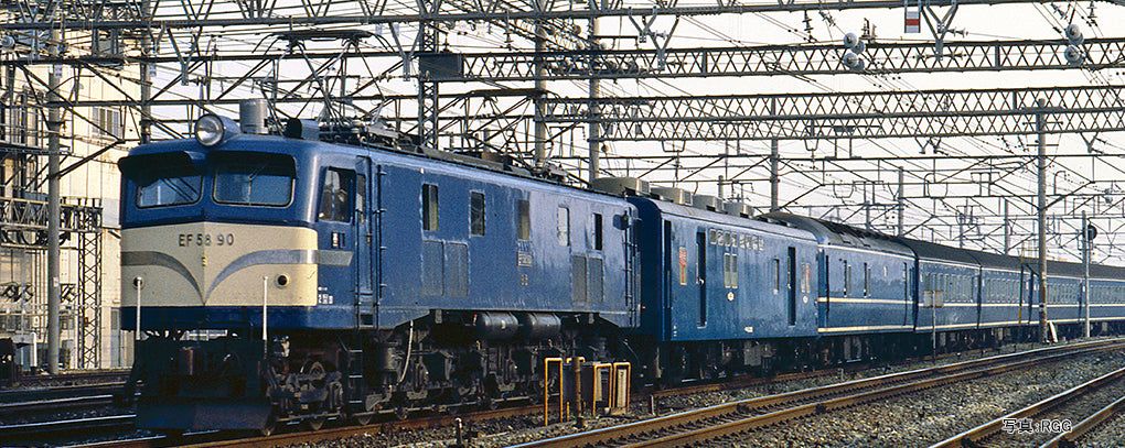 KATO [PO JUN 2024] 1-324 No.16 (HO) EF58 (Blue with Tsurara Cut) - BanzaiHobby