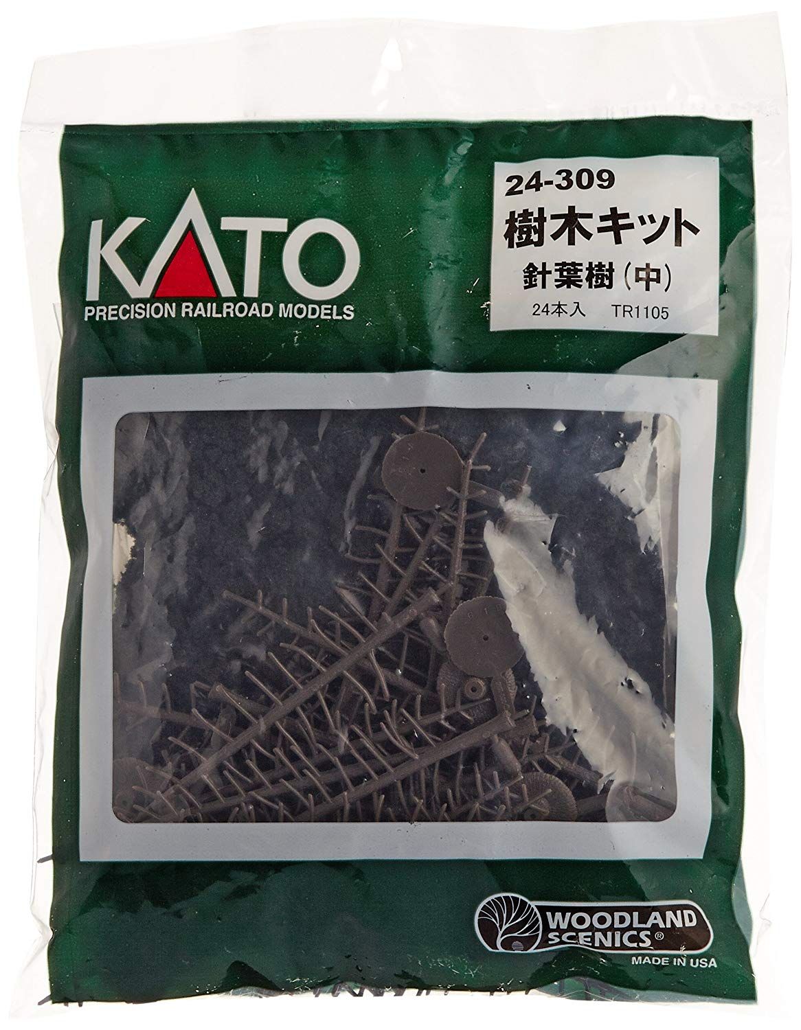 KATO Tree Kit Conifer (Middle) (24pcs.) - BanzaiHobby