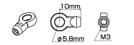 Kawada AJ5810 Ball Rod Adjuster &#966;5.8 L = 10 10 pcs - BanzaiHobby