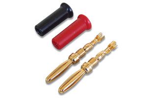 Kawada B60B Gold-Plated Banana Plug Crimp (Red and Black) - BanzaiHobby