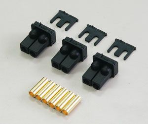 Kawada Bｰ21a SUPER MC CONNECTOR SET FEMALE : 3pcs. - BanzaiHobby