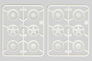 Kawada TM-55 PLASTIC PARTS "Q" (WHEEL SET) - BanzaiHobby