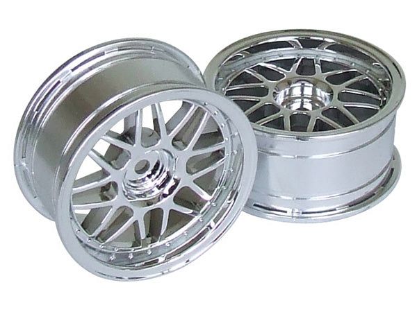 Kawada TU-37WC 8 Mesh Wheel Chrome-Plated 2pcs - BanzaiHobby