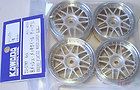 Kawada TU-37WP Kawada 8 Mesh Narrow Plated Wheel Deep Rim, 4pc - BanzaiHobby