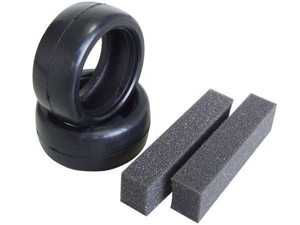 Kawada TUM43S SLICK TIRE FOR MINI KC-S (FOR CARPET SURFACE ) - BanzaiHobby