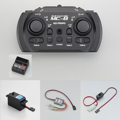 Ko Propo 10714 MC-8 2.4GHz MX-F EP Set C (PDS-2503+MD-1LB) - BanzaiHobby