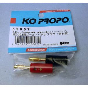 Ko Propo 55007 MX-302 Gold Banana-Plug - BanzaiHobby