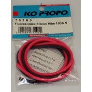 Ko Propo 75105 Fluorescence Silicon Wire 15GA (Black & Pink) - BanzaiHobby