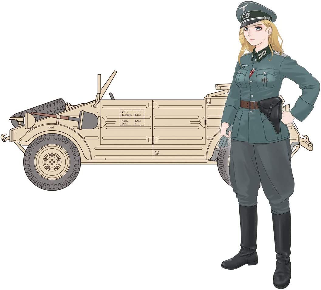 Fine Molds HC5 Rekiso Wotome Laura w/Kubelwagen Type82 - BanzaiHobby