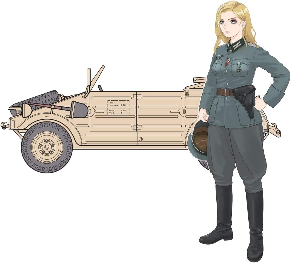 Fine Molds HC5 Rekiso Wotome Laura w/Kubelwagen Type82 - BanzaiHobby