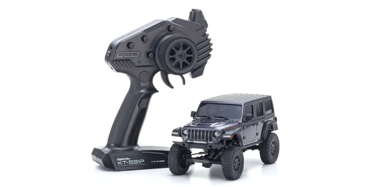 Kyosho 32521GM MINI-Z 4x4 Jeep Wrangler Unlimited Rubicon Granite Crystal Metallic readyset