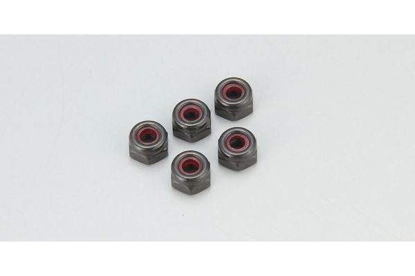 Kyosho 1-N2630N Nut(M2.6x3.0) Nylon (5pcs) - BanzaiHobby