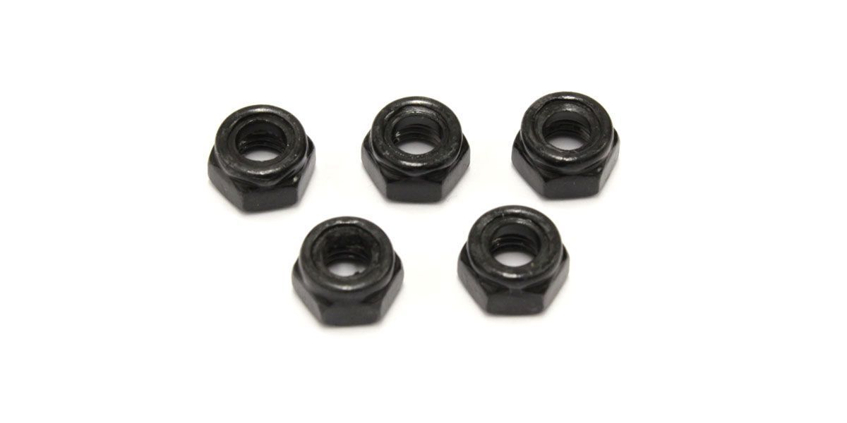 Kyosho 1-N5050N Nut (M5x5.0) Nylon (5pcs) - BanzaiHobby