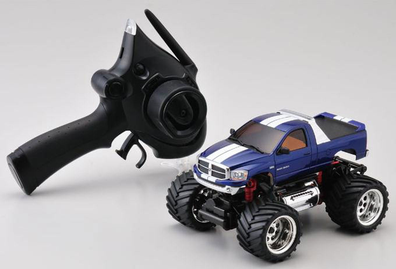 Kyosho 30091MB MINI-Z MONSTER EX Dodge Ram Metalic Blue Ready Set - BanzaiHobby