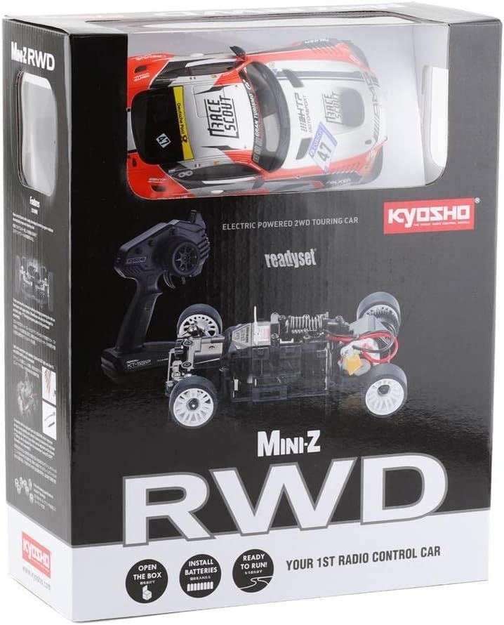Kyosho 32338FRS Minute RWD Series Ready Set Mercedes AMG GT3 No.47 - BanzaiHobby