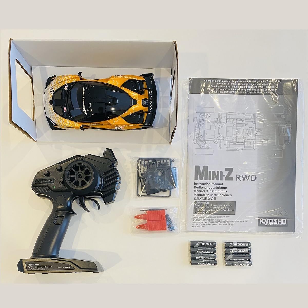 Kyosho 32340OR MR03RWD McLaren Senna GTR Orange - BanzaiHobby