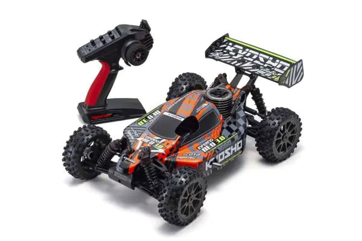 Kyosho 33012T5 1:8 Scale Radio Controlled GP Powered Racing Buggy readyset INFERNO NEO 3.0 Color type 5 Red - BanzaiHobby