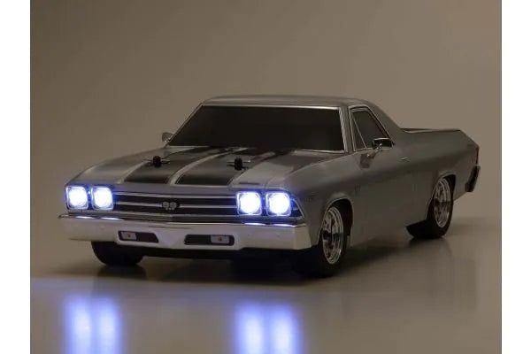 Kyosho 34419T2 1:10 Scale Radio Controlled Electric Powered 4WD FAZER Mk2 FZ02L Series readyset 1969 Chevy® El Camino® SS 396® Cortez Silver - BanzaiHobby
