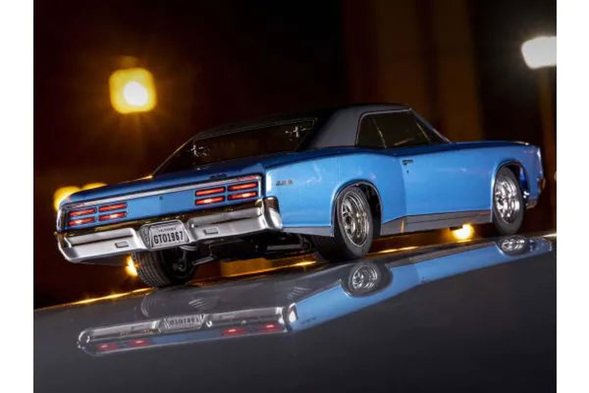 Kyosho 34431T2 1:10 Scale Radio Controlled Electric Powered 4WD FAZER Mk2 FZ02L Series readyset 1967 Pontiac® GTO™ Tyrol Blue - BanzaiHobby