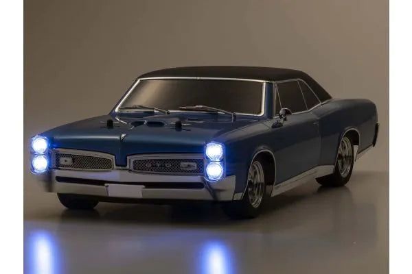 Kyosho 34431T2 1:10 Scale Radio Controlled Electric Powered 4WD FAZER Mk2 FZ02L Series readyset 1967 Pontiac® GTO™ Tyrol Blue - BanzaiHobby